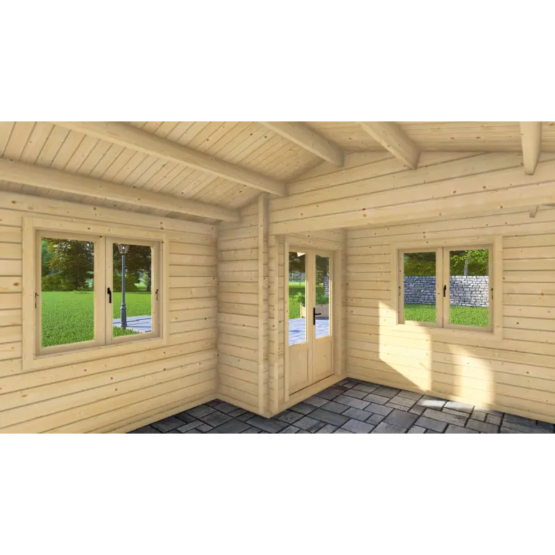 Casetta da giardino MONICA 5x4, 68mm, interno