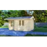 Casetta da giardino MONICA 5x4, 68mm, fronte lato destro