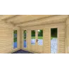Casa in legno da giardino GABRIELLA 3x4, 44mm, interno