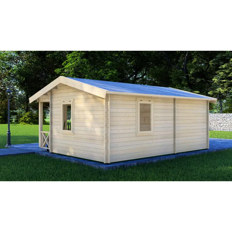 Casetta in legno ZOE 6x4.5, 68mm, retro lato destro