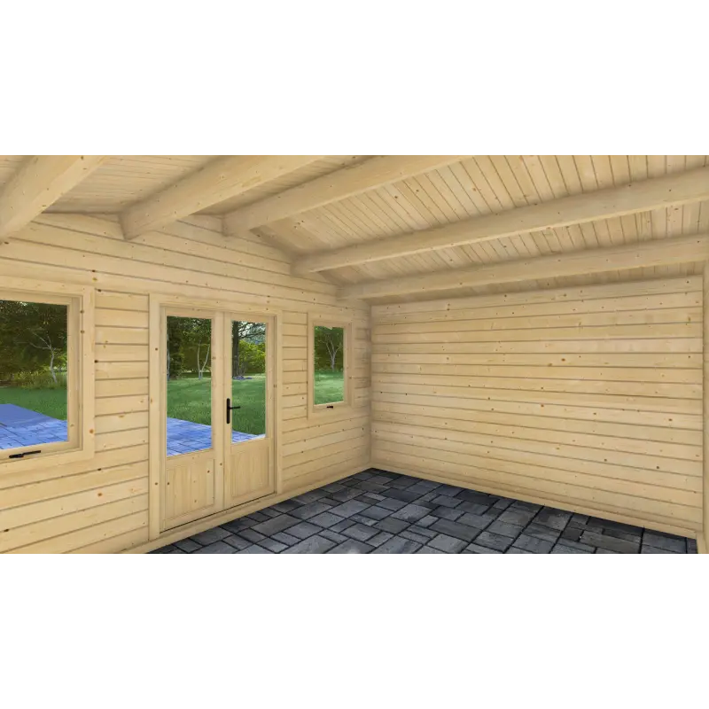 Casetta in legno CLARISSA 4x5, 44mm, interno