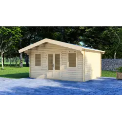Casetta in legno CLARISSA 4x5, 44mm, vista frontale