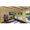 Casa in legno da giardino ILENIA 5x3.5, 44mm, interno
