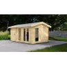 Casetta da giardino SARA 3x5, 44mm, fronte lato destro