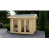 Casetta in legno AMELIA 3x3, 44mm, fronte lato destro