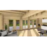 Casa in legno da giardino HOPE 7x4.5, 44mm, interno