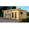 Casa in legno da giardino HOPE 7x4.5, 44mm, fronte lato destro