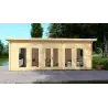 Casa in legno da giardino HOPE 7x4.5, 44mm, vista frontale