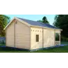 Casa in legno SAMANTHA 6x8, 44mm, retro