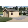 Casa di legno SAMANTHA 6x8, 68mm, retro