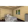 Casa di legno ELETTRA 10.5x6, 68mm, interno camera da letto A