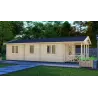 Casa in legno LAVINIA 5x10, 44mm, lato sinistro