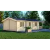 Casa in legno LAVINIA 5x10, 44mm,retro