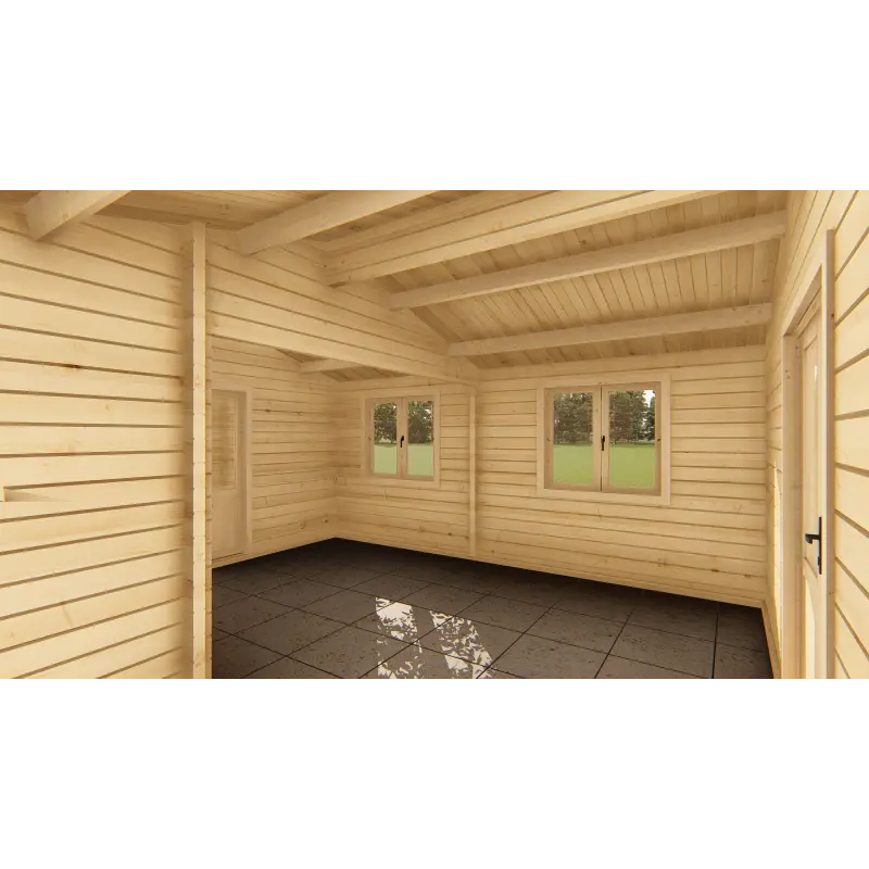 Casa in legno LAVINIA 5x10, 68mm, interno
