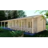 Casa di legno AMANDA 6x14, 44mm, lato destro