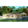 Casa di legno AMANDA 6x14, 44mm, lato snistro