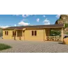 Casa in legno AMANDA 6x14. 68mm, lato sinistro