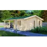 Casa di legno WANDA 8.5x6, 44mm, lato destro