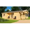 Casa di legno CHANTAL 10x6, 68mm, fronte lato destro