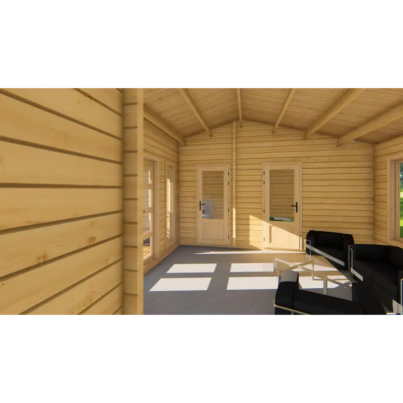 Casa di legno CHANTAL 10x6, 68mm, interno B
