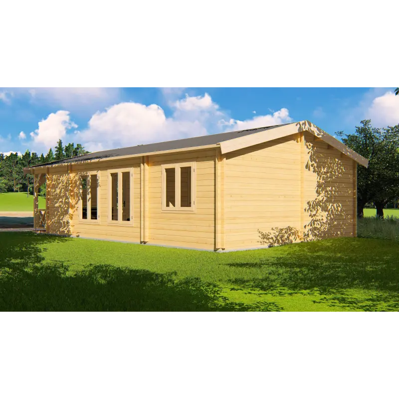 Casa di legno CHANTAL 10x6, 68mm, retro