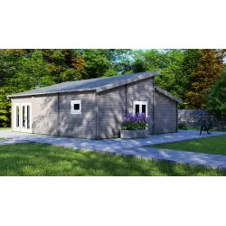 Casa di legno DILETTA 9x8, 68mm, lato destro