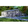 Casa di legno DILETTA 9x8, 68mm, lato destro