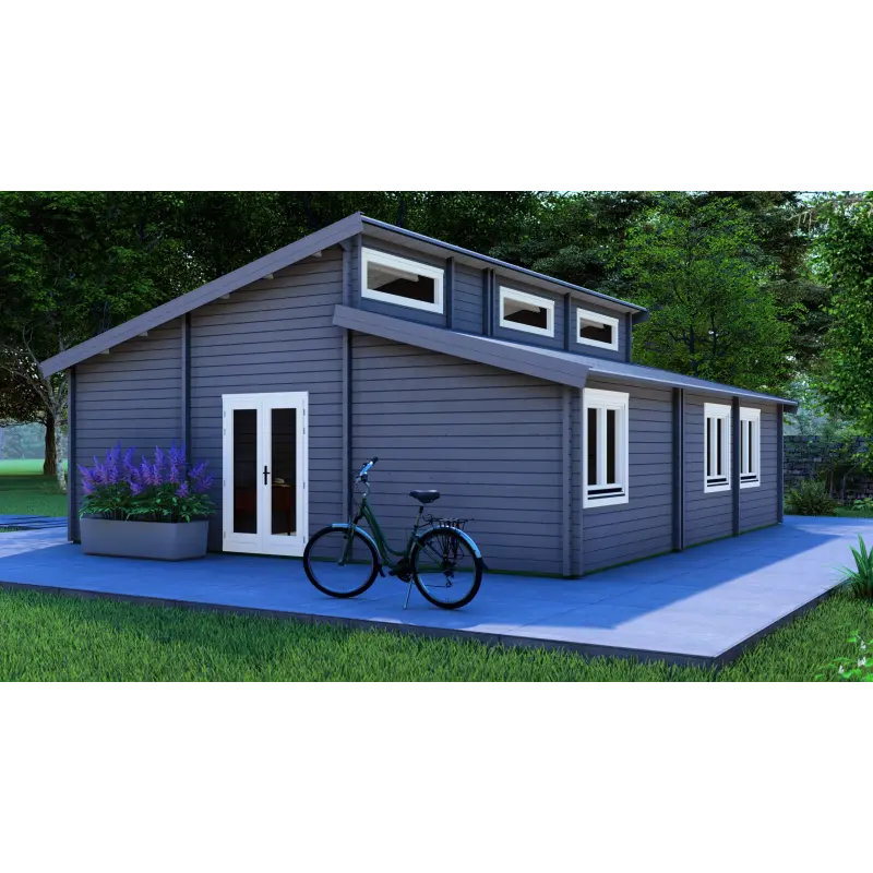 Casa di legno DILETTA 9x8, 68mm, retro