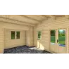 Casa in legno ALESSIA 6.5x5.5, 44mm, interno