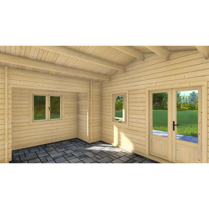 Casa di legno ALESSIA 6.5x5.5, 68mm, interno