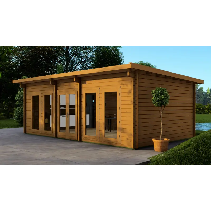 Casetta in legno HOPE 7x4.5, 68mm, fronte lato destro