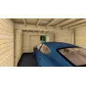 Garage in legno con tettoia 7x6, 44mm, interno