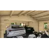 Garage in legno doppio 6x9, 44mm, interno