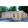Garage di legno doppio 6x9, 68mm, lato sinistro