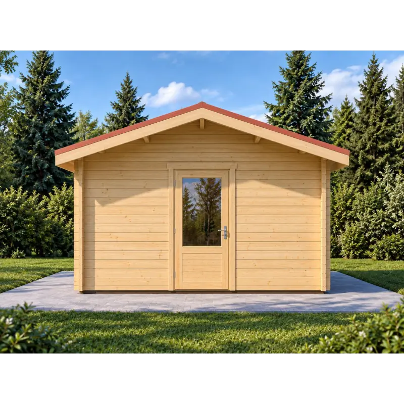 Casetta da giardino in pronta consegna 6x4, 44mm, lato sinistro