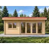Casetta da giardino in pronta consegna 6x4, 44mm, vista frontale