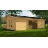 Casa in legno DALILA 9x6, 44mm, retro