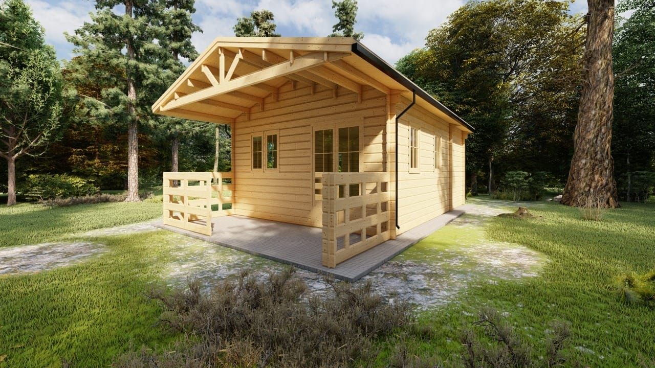 Casette in legno con veranda, eleganza per il tuo giardino