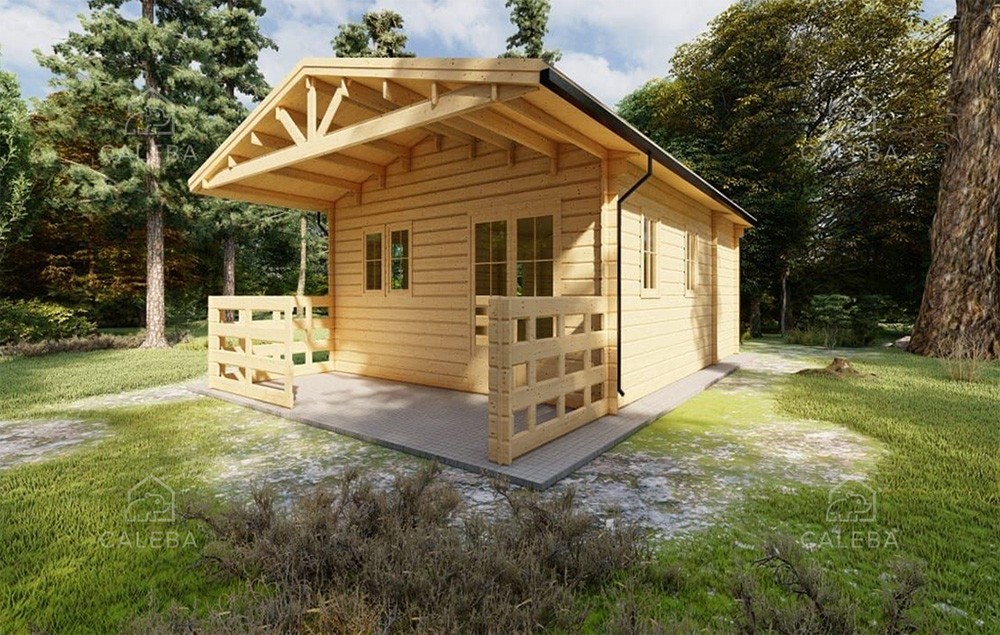 Casette in legno con veranda, eleganza per il tuo giardino