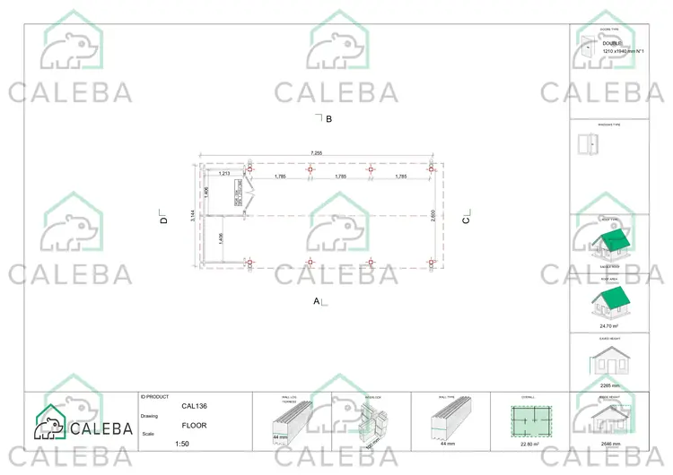 Tettoia con ripostiglio e legnaia 24.69 m², planimetria