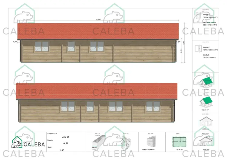 Casa coibentata NIZZA 116 m², lato A/B
