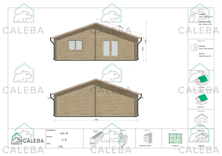 Casa coibentata NIZZA 116 m², lato C/D