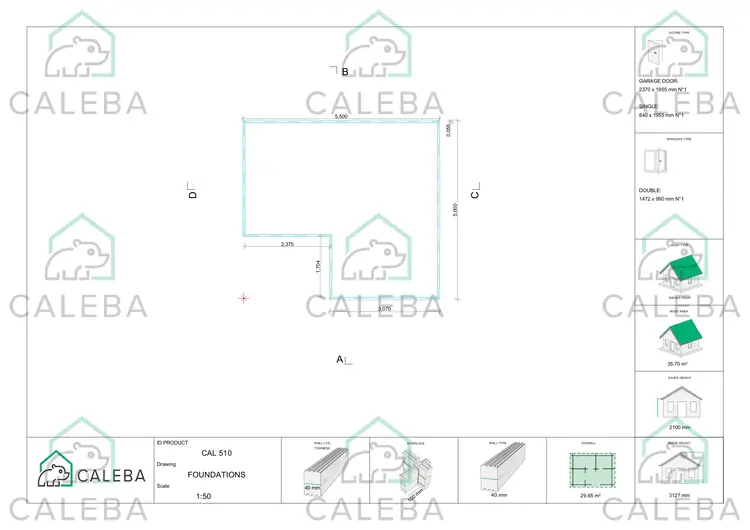 Garage in legno 30 m², piano fondazione