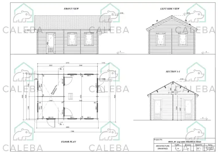 Casetta da giardino GIORGIA 28 m², planimetria
