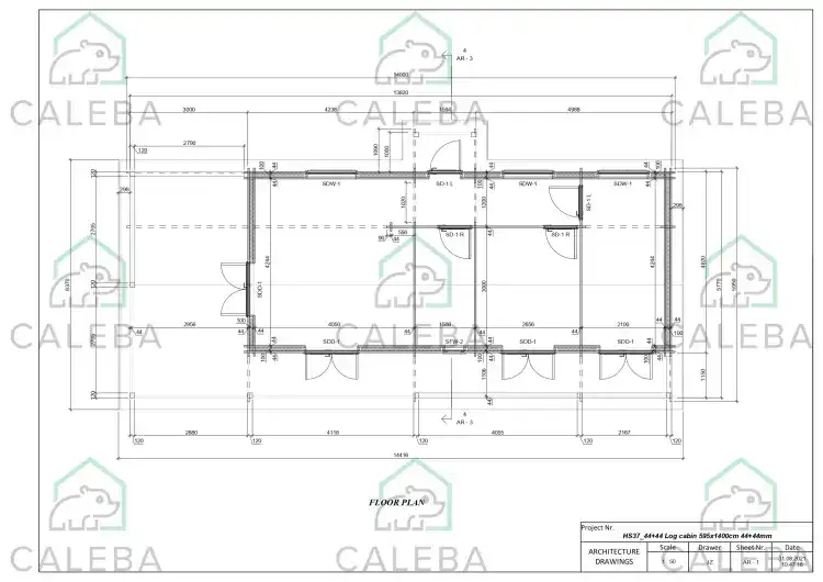 Casa coibentata SHANA 85 m², planimetria