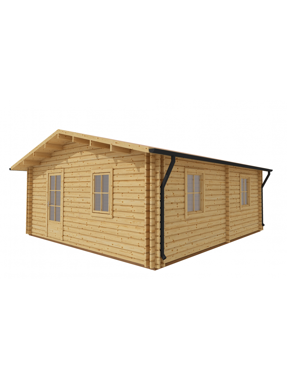 Casa in legno coibentata, IRMA 6x6, 3...
