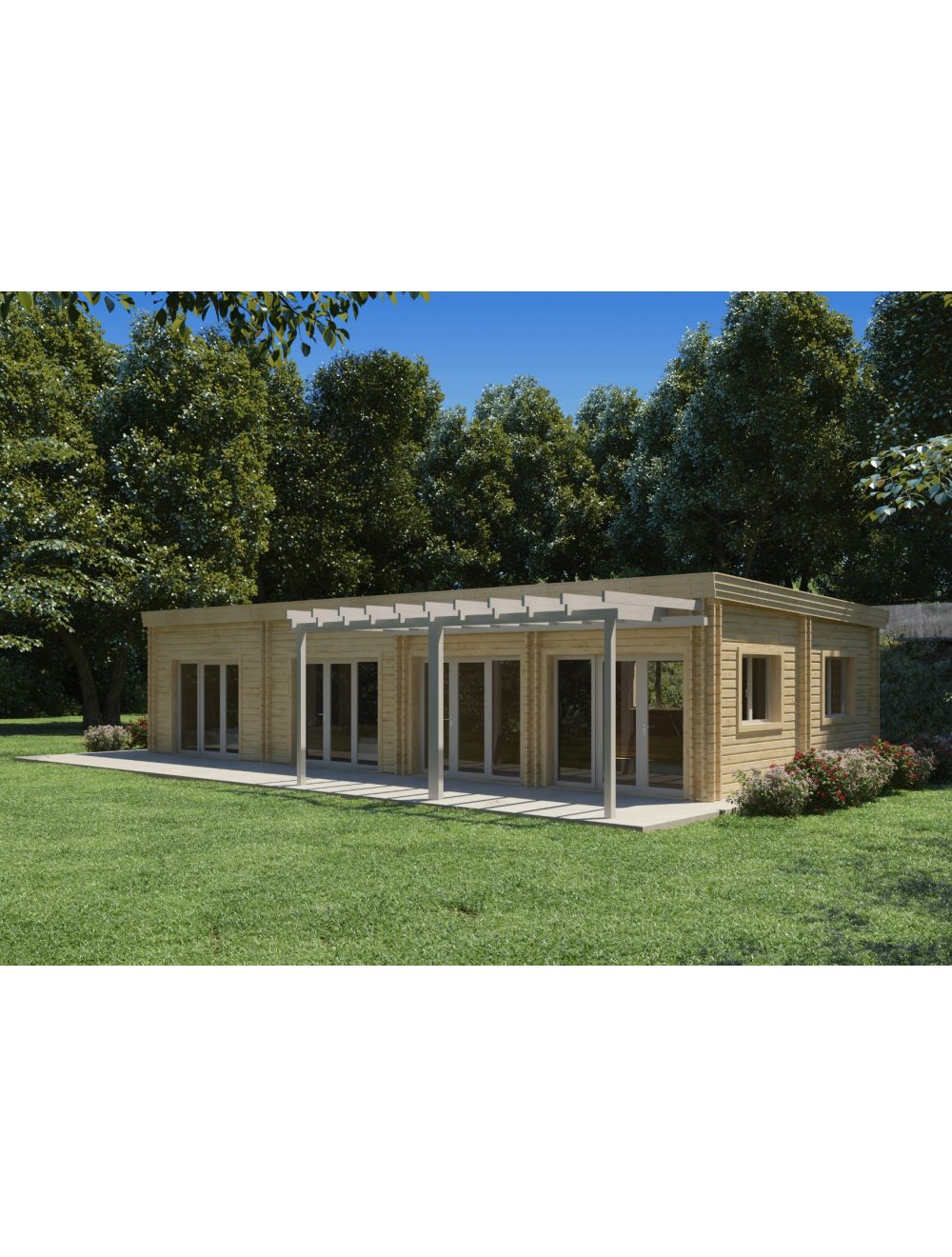 Casa di legno abitabile DAFNE 95 m²,...