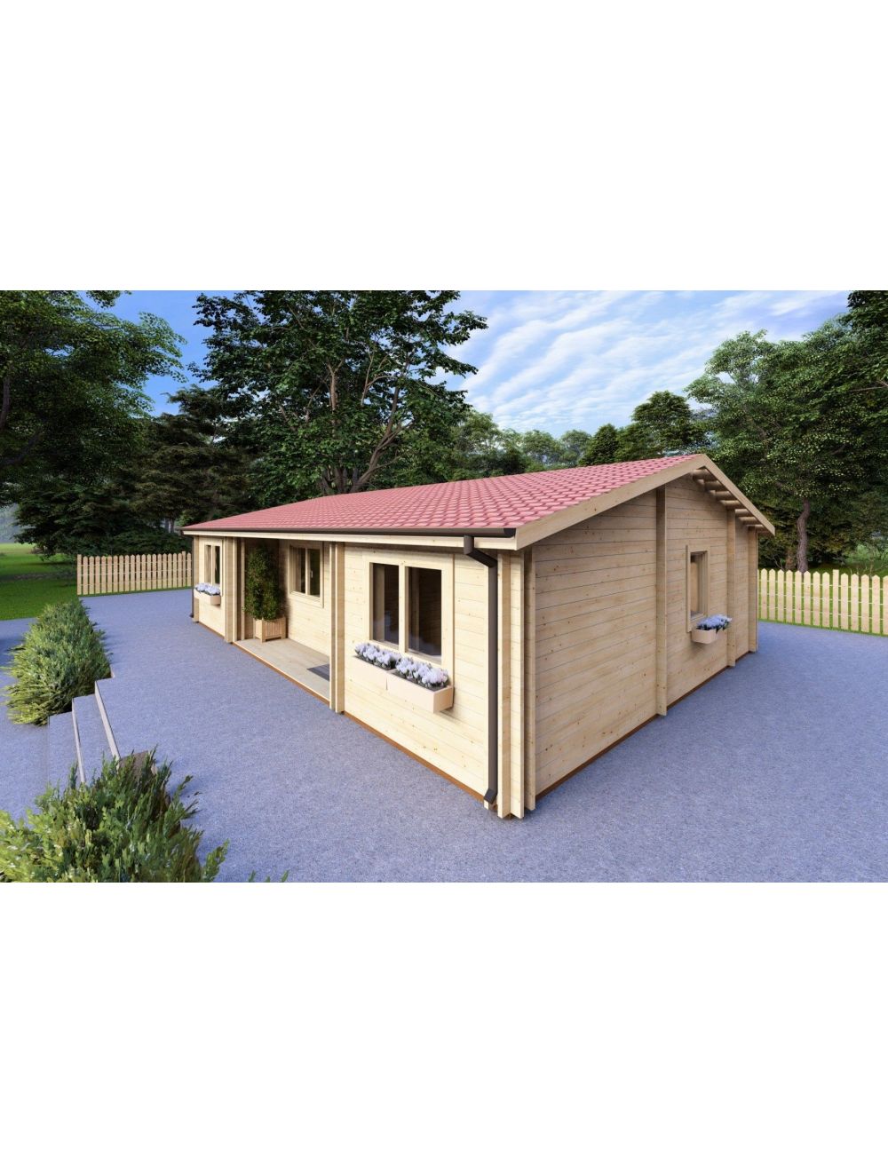 Casa coibentata in legno GIADA 10x7.2...