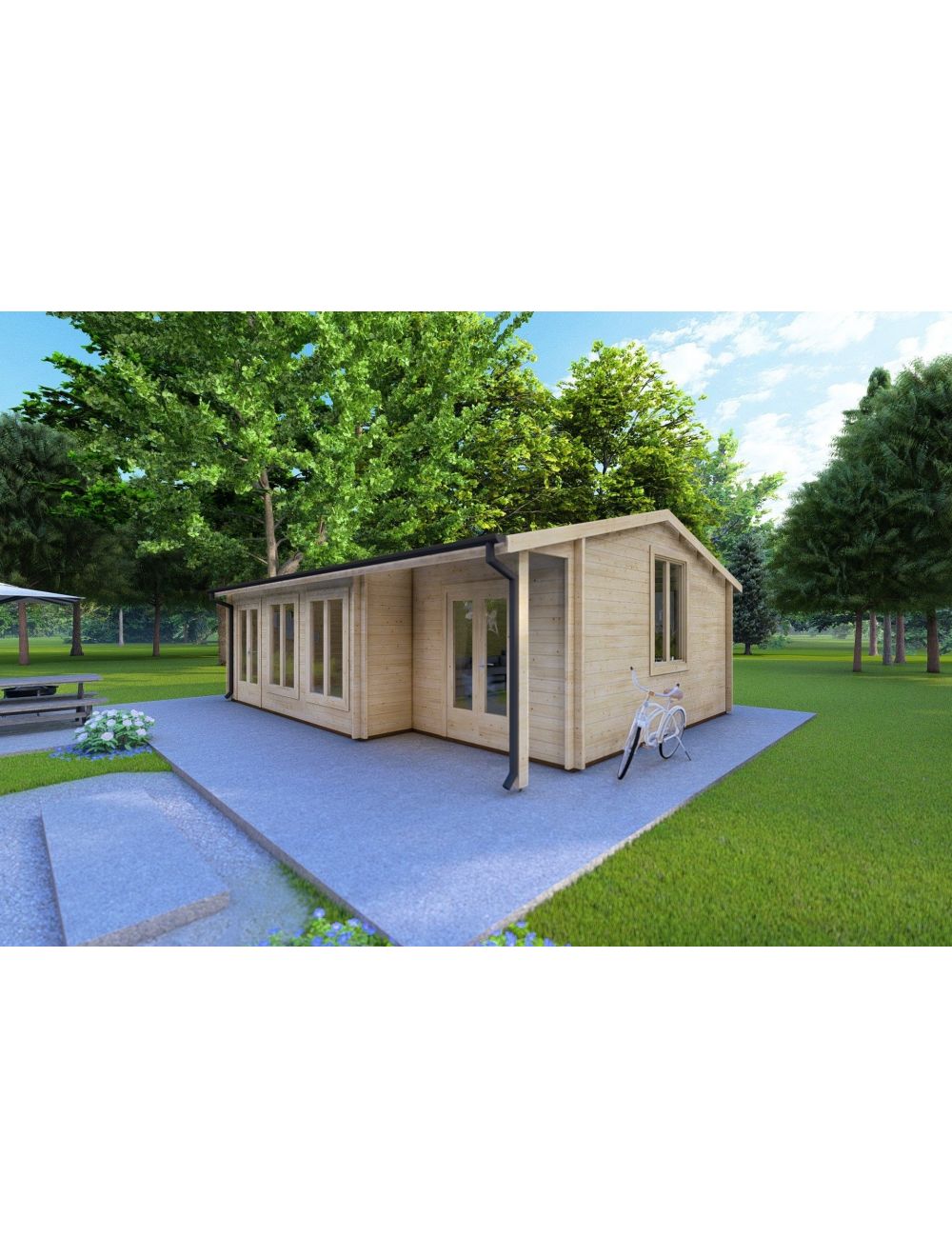 Casa in legno ADELE 8x6, 48 m²