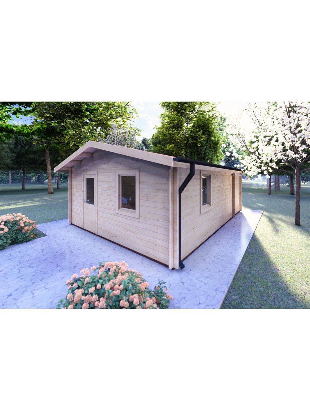 Casa in legno DALIA 5x7 m, 35 m²